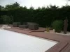terrasse composite élégance structurée brun exotique