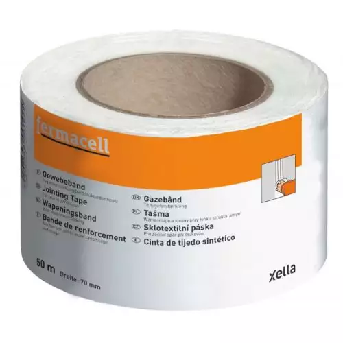 Bande à joint fermacell entre plaque avant crépis ou lissage